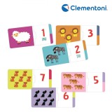 Joc Educativ Clementoni Numerele, Multicolor, 3+ Ani, Set Puzzle 10 Cartonașe