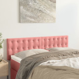 Tablii de pat, 2 buc, roz, 72x5x78/88 cm, catifea GartenMobel Dekor, vidaXL