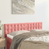 Cumpara ieftin Tăblii de pat, 2 buc, roz, 72x5x78/88 cm, catifea
