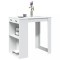 Gossi masa de bar, alb, 102x70x103,5 cm, lemn prelucrat