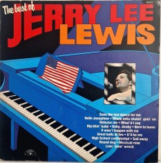 Jerry Lee Lewis &amp;lrm;&amp;ndash; The Best Of Jerry Lee Lewis _ NM / VG+ vinil, LP, disc muzica rock &amp;amp; roll _ Sun, Olanda, 1979 foto