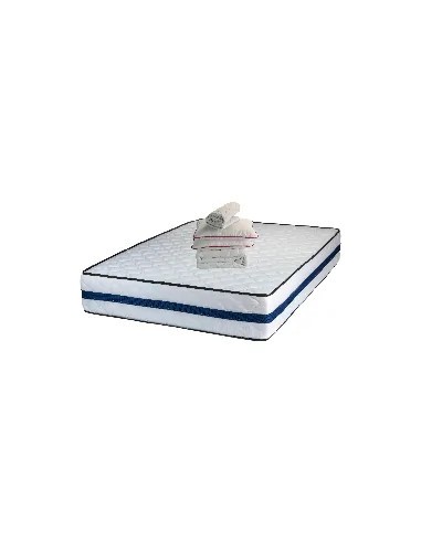Set Saltea ortopedica Tulip Super Lux Comfort 140x200x30cm, fermitate tare, cu plasa de arcuri tip Bonell, sistem aerisire banda Spaceair, Saltsib plu