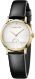 Cumpara ieftin Ceas Dama Calvin Klein Established K9H2Y5C6, 32mm, Curea Piele, Quartz, Argintiu