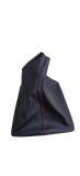Manson Schimbator Opel Astra H, Piele Ecologica, Rama Fixare, Negru Cusaturi Rosii