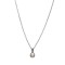 Colier Dama cu Perla Strass, Argintiu