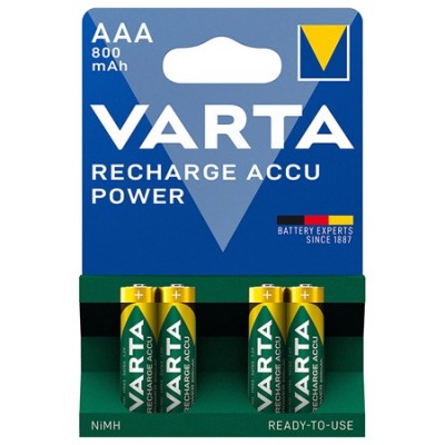 ACUMULATORI AAA 800MAH BLISTER 4 BUC VARTA foto