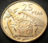 Moneda 25 PESETAS - SPANIA, anul 1964 (model 1957) * cod 4351 A