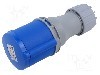 Conector alimentare AC, IEC 60309, IP44, 32A, 0,23kV, 3 pini, TAIZHOU BAOLUDA ELECTRIC - QX-522