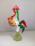 figurină din sticlă de Murano _ cocos din sticla colorată _ decor