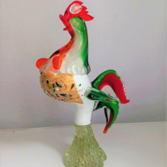 figurină din sticlă de Murano _ cocos din sticla colorată _ decor