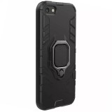 Husa iPhone 7 8 Antisoc cu Inel Negru Techsuit SS