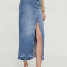 Sisley fusta jeans midi, drept