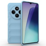 Husa antisoc pentru xiaomi redmi 14c, margini striate, magic shield, bleu