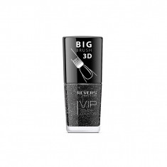 Lac de unghii Vip, 3D, Revers, negru, 12 ml, Nr 122 - sidefat, cu particule