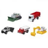 MATCHBOX SET 5 MASINUTE METALICE MBX CONSTRUCTION III SCARA 1:64