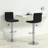 Gossi scaune de bar, 2 buc., negru, catifea