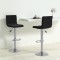 Gossi scaune de bar, 2 buc., negru, catifea