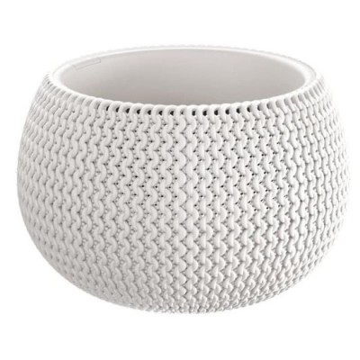 Ghiveci decorativ pentru flori, rotund, alb, 29x19.5 cm, Splofy Bowl GartenVIP DiyLine foto