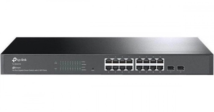 &quot;JetStream&trade; 16-Port Gigabit Smart Switch with 2 Gigabit SFP Slots