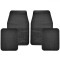 Set Covorașe Auto, 4 Bucăți, Antiderapante, Dimensiuni 60x40cm și 40x30cm, Culoare Negru, Material Plastic