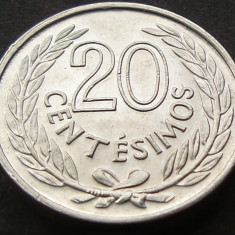 Moneda 20 CENTESIMOS - URUGUAY, anul 1965 *cod 2546 = A.UNC