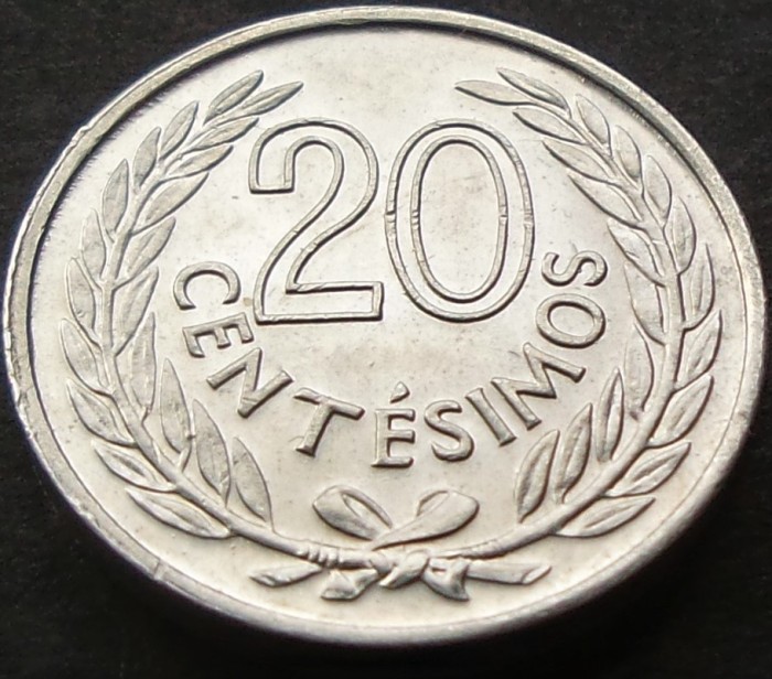 Moneda 20 CENTESIMOS - URUGUAY, anul 1965 *cod 2546 = A.UNC