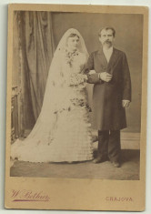 Fotografie pe carton W.Bethier Craiova - secolul XIX foto
