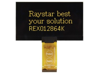Afișaj OLED grafic 2.7&amp;quot; 128x64 RAYSTAR OPTRONICS galben foto