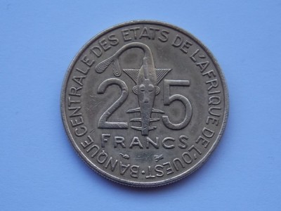 25 FRANCS 1997 STATELE AFRICANE DE VEST foto