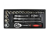 Set chei cu clichet 1/2&quot;, 10-32mm CRV, GEKO G10832A