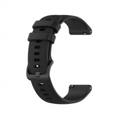 Curea pentru Samsung Galaxy Watch 4/5/Active 2, Huawei Watch GT 3 (42mm)/GT 3 Pro (43mm), Techsuit Watchband 20mm (W006), Black