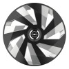 Set 4 Capace Roti, potrivite jantelor de R15, pentru Opel, model vector black and silver, Autohelix MSA