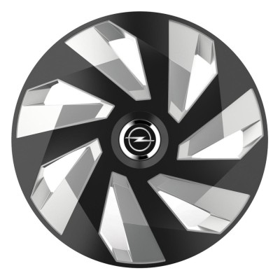 Set 4 Capace Roti, potrivite jantelor de R15, pentru Opel, model vector black and silver foto