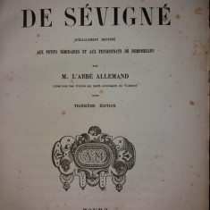 M. L' ABBE ALLEMAND - NOUVEAU CHOIX DES LETTRES DE MADAME DE SEVIGNE {1851}