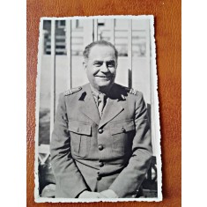Fotografie tip Carte Postala, colonel in Armata Regala, necirculata