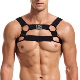 Sexy Jockstrap JockMail Harness Push Up Hold Up Athletic Sholder Strap, L/XL, S/M, Negru