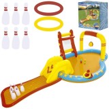Centru de joaca gonflabil cu apa pentru copii Bestway 53068, 435x213x117 cm