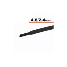 Tub termocontractibil negru 4.8mm/ 2.4mm 0.5m