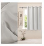 Draperie Decorativa pentru Fereastra cu Inele Ecru 140x140cm