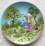 Farfurie - Bjorn Wiinblad - Rosenthal - Anotimpuri - Primăvara - 1993