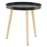 Cumpara ieftin Masuta negru natur Sanse 40x40x40 cm