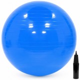 Minge fitness antiderapanta 75 cm cu pompa inclusa, max. 150 kg, albastra