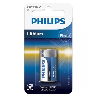 BATERIE LITHIUM CR123 BLISTER 1 BUC PHILIPS foto