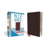 NIV, Thinline Bible, Large Print, Bonded Leather, Burgundy, Red Letter Edition