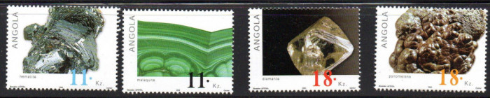 ANGOLA 2001, Minerale, serie neuzata, MNH