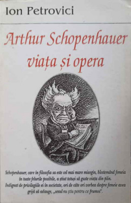 ARTHUR SCHOPENHAUER VIATA SI OPERA-ION PETROVICI foto