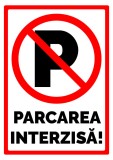 Indicator de parcari interzise