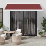 VidaXL Copertina retractabilă automat, vișiniu, 300x250 cm