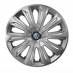 Set 4 capace roti Strong Silver Varnished pentru gama auto Volkswagen, R15