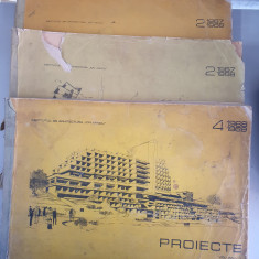 INSTITUTUL DE ARHITECTURĂ I.MINCU-PROIECTE-anii 1967 - 1968, 1968-1969- 3 volume